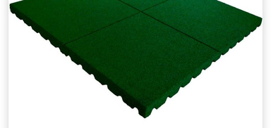 Suelo caucho verde